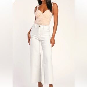 Lulus Adoring Gaze Blush Pink Lace Bodysuit